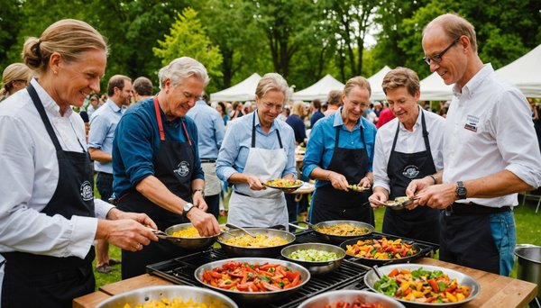 Astuces incontournables pour organiser une compétition de cuisine végétarienne époustouflante en plein air