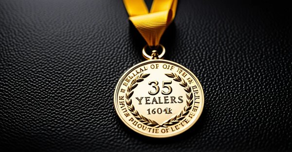 Médaille du travail 35 ans : brillance de l'échelon or